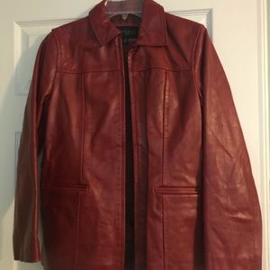 Red Express Leather Jacket